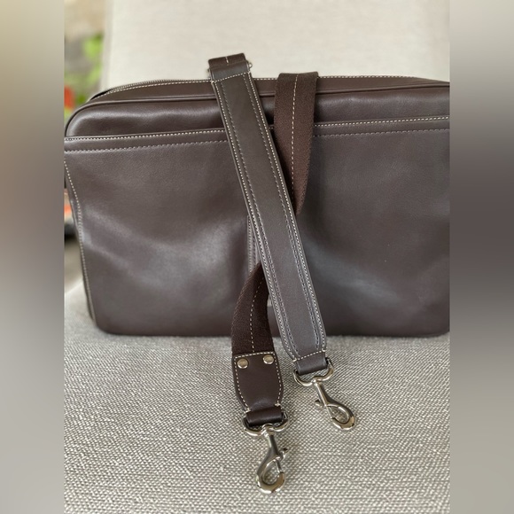 Men’s Coach Dark Brown Brief Case Never Used - Picture 12 of 14
